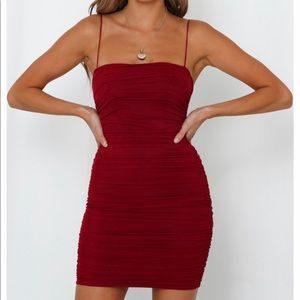Bodycon Wine Colored Dress
